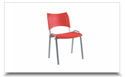 Cadeiras Empilhaveis - Oramento Cadeira ISO Color base preta