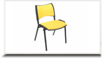 Cadeiras empilháveis para escritório - Cadeira ISO revestida 