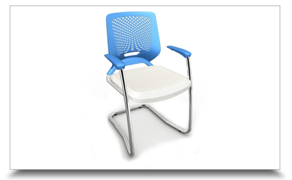 Cadeiras fixas para escritrio - Beezi Aproximao S
