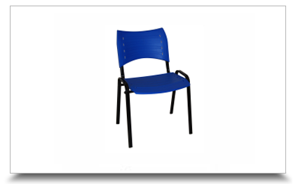 Cadeiras fixas para escritrio - Cadeira empilhvel ISO palito