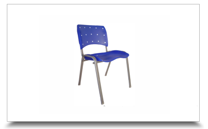 Cadeiras fixas para escritrio - Cadeira Empilhvel Losango