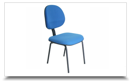 Cadeiras fixas para escritrio - Cadeira secretria executiva palito 'l' sanfonado
