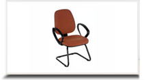Cadeiras fixas para escritrio - Cadeira fixa Stilus branca