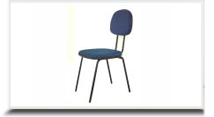Cadeiras fixas para escritrio - Cadeira secretria reta palito 