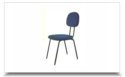 Cadeiras fixas para escritrio - Cadeira secretria reta palito