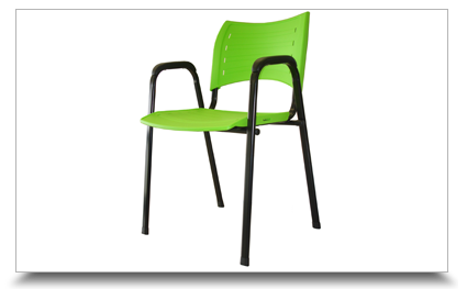 Cadeiras fixas para escritrio - Cadeira ISO com braos