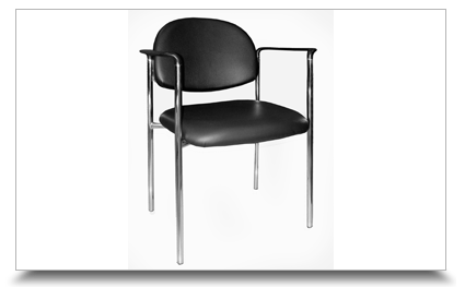 Cadeiras fixas para escritrio - Cadeira Lacerta Cromada