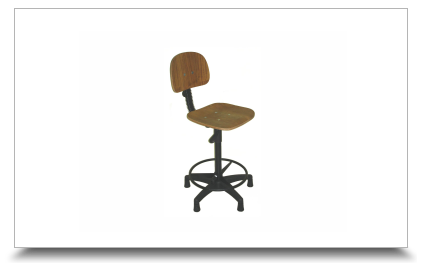Cadeiras industriais para escritrio - Cadeira Caixa II Madeira