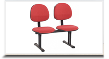 Cadeiras Longarinas para escritório - Orçamento de Longarina executiva 'L' sanfonado 