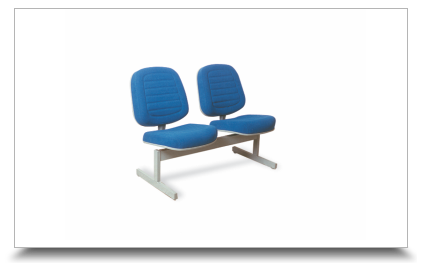 Cadeiras Longarinas para escritrio - Longarina Diretor Gomada