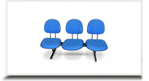 Cadeiras Longarinas para escritório - Longarina executiva 