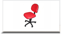 Cadeiras operacionais para escritrio - Cadeira Executiva com Lmina