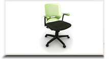 Cadeiras operacionais para escritrio - Cadeira giratoria verde pr