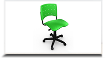 Cadeiras operacionais para escritrio - Cadeira operacional verde 