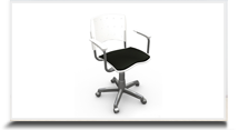 Cadeiras operacionais para escritrio - Ergoplax Mais Secretria