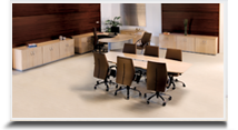 Mesas para reuniões para escritório - Mesa reunião Semi oval quadra 